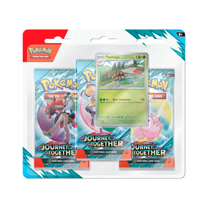 Pokémon Scarlet & Violet Journey Together 3-Pack Blister - Yanmega Promo Card