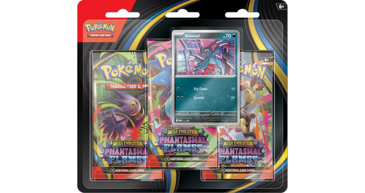 Pokémon Mega Evolution Phantasmal Flames 3-Pack Blister