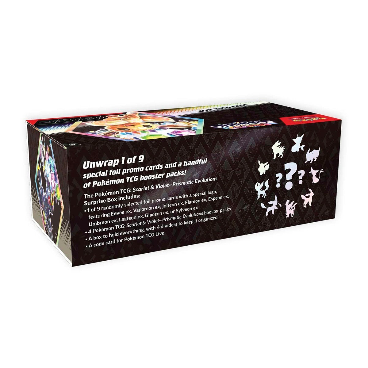 Pokémon SV Prismatic Evolutions Surprise Box – Packs & Promos