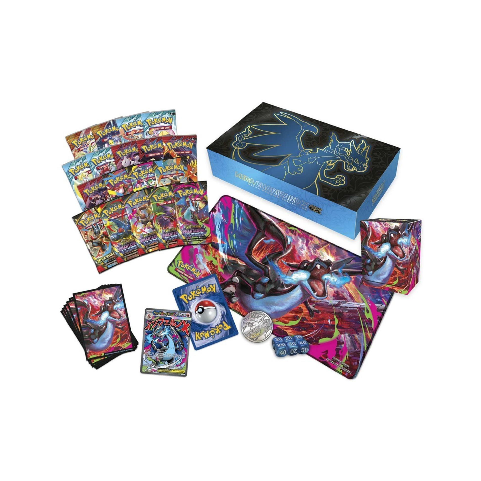 Pokemon Mega Charizard X ex Ultra-Premium Collection Contents