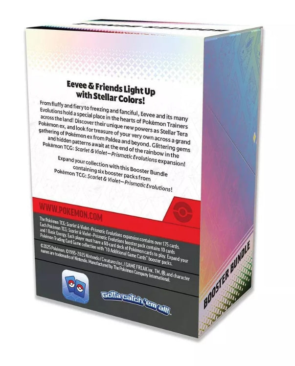 Pokemon Scarlet & Violet 8.5 Prismatic Evolutions Booster Bundle