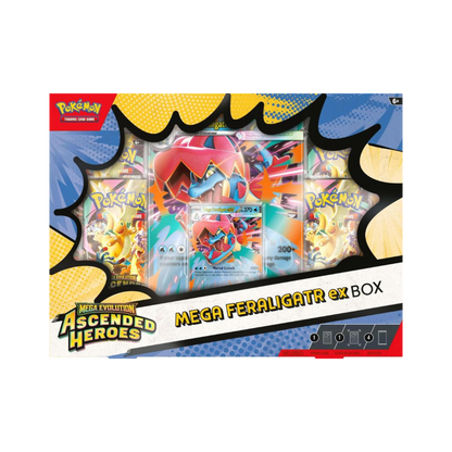 Pokémon Mega Evolution 2.5 Ascended Heroes Mega Feraligatr Ex Box