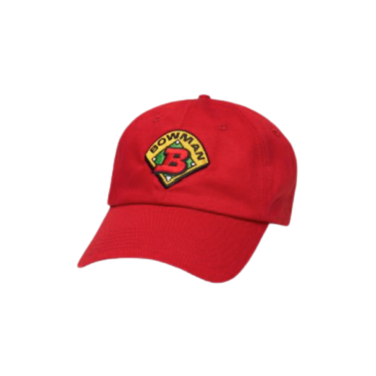Bowman Baseball Dad Hat - Red