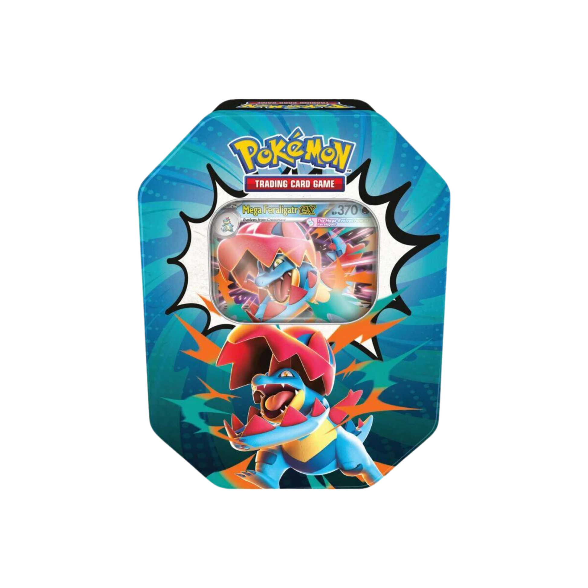 Pokemon Mega Evolution Ascended Heroes Tin [Feraligatr Meganium ex]