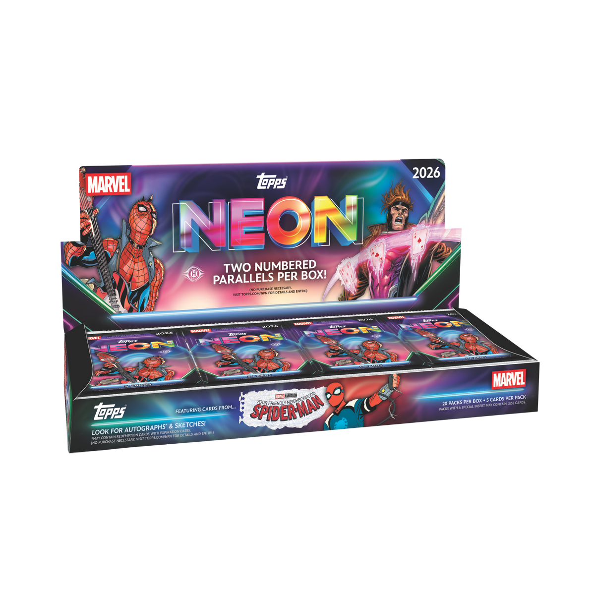 2026 Topps Marvel Neon Hobby Box