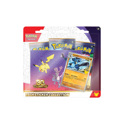 Pokemon 30th Celebration Tech Sticker Collection (Lucario)