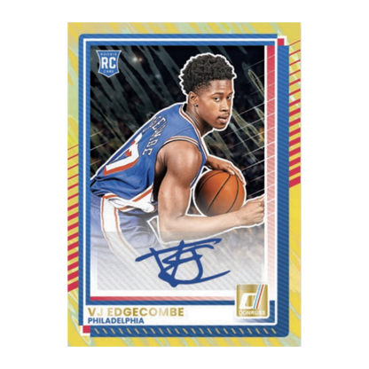 2025-26 Panini Donruss Basketball Base Autographs VJ Edgecombe
