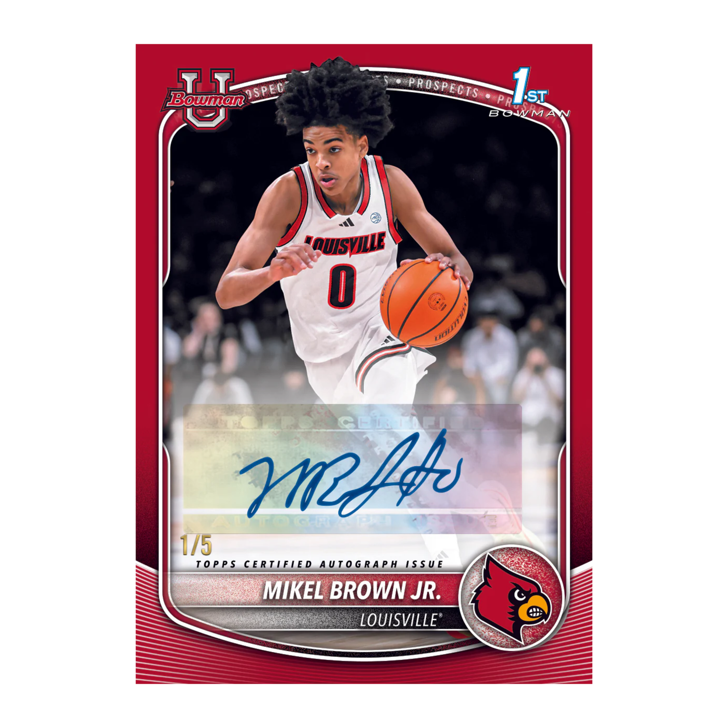 2025-26 Bowman Basketball Prospect Autograph Mikel Brown Jr. 