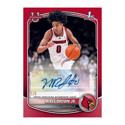2025-26 Bowman Basketball Prospect Autograph Mikel Brown Jr. 