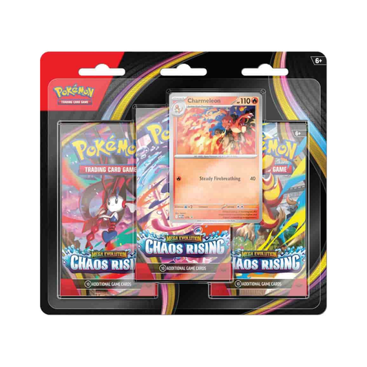 Pokémon Mega Evolution Chaos Rising 3-Booster Blister