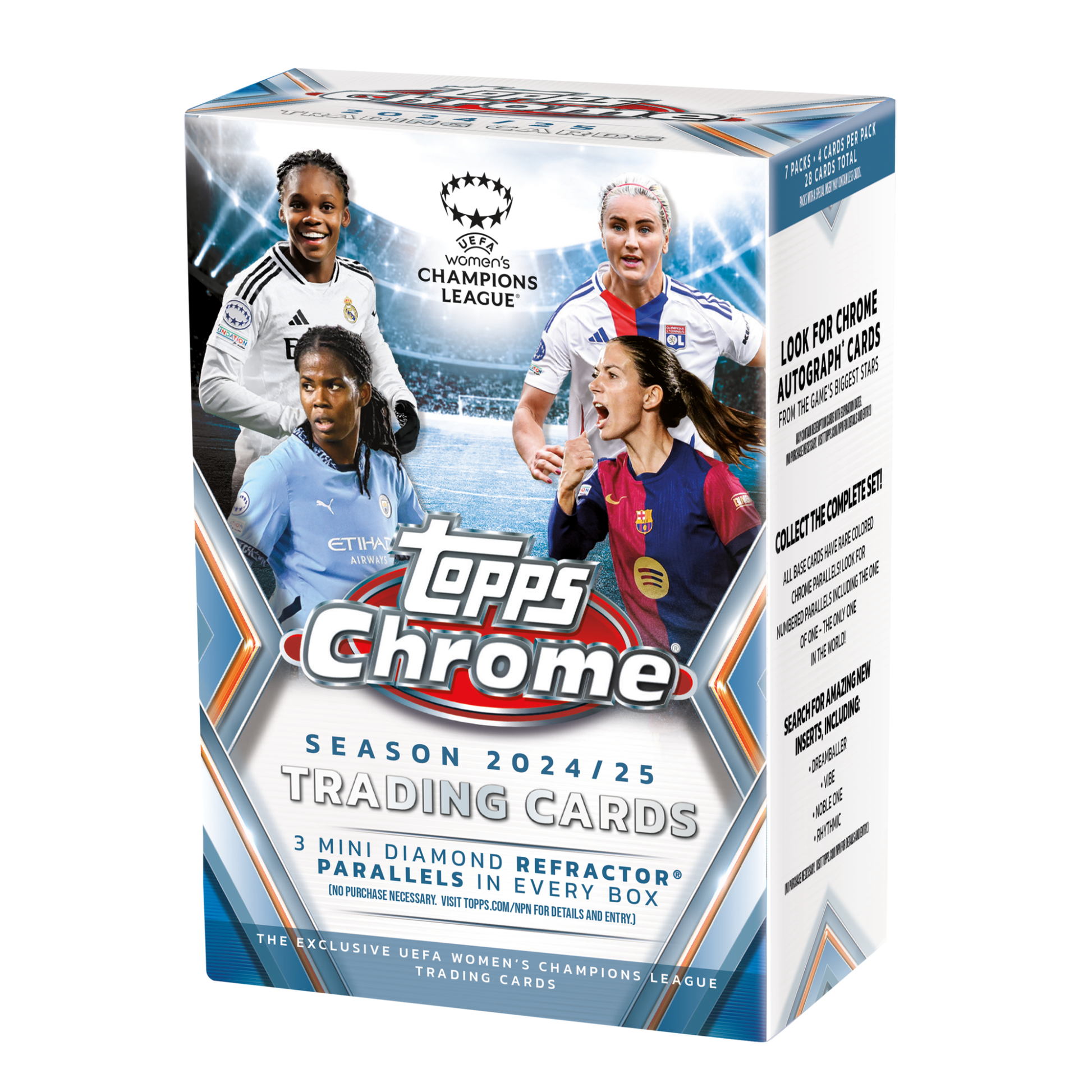 2024-25 Topps Chrome UEFA Women’s Champions League Soccer Value Box