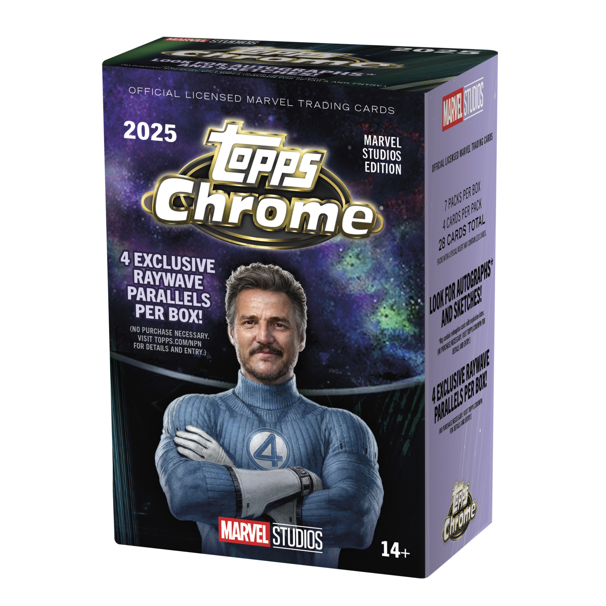 2025 Topps Marvel Studios Chrome Value Box – Sealed Trading Cards