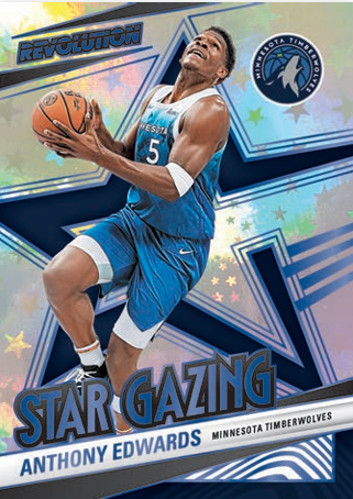 2024-25 Panini Revolution Basketball Star Gazing Blue Astro Anthony Edwards