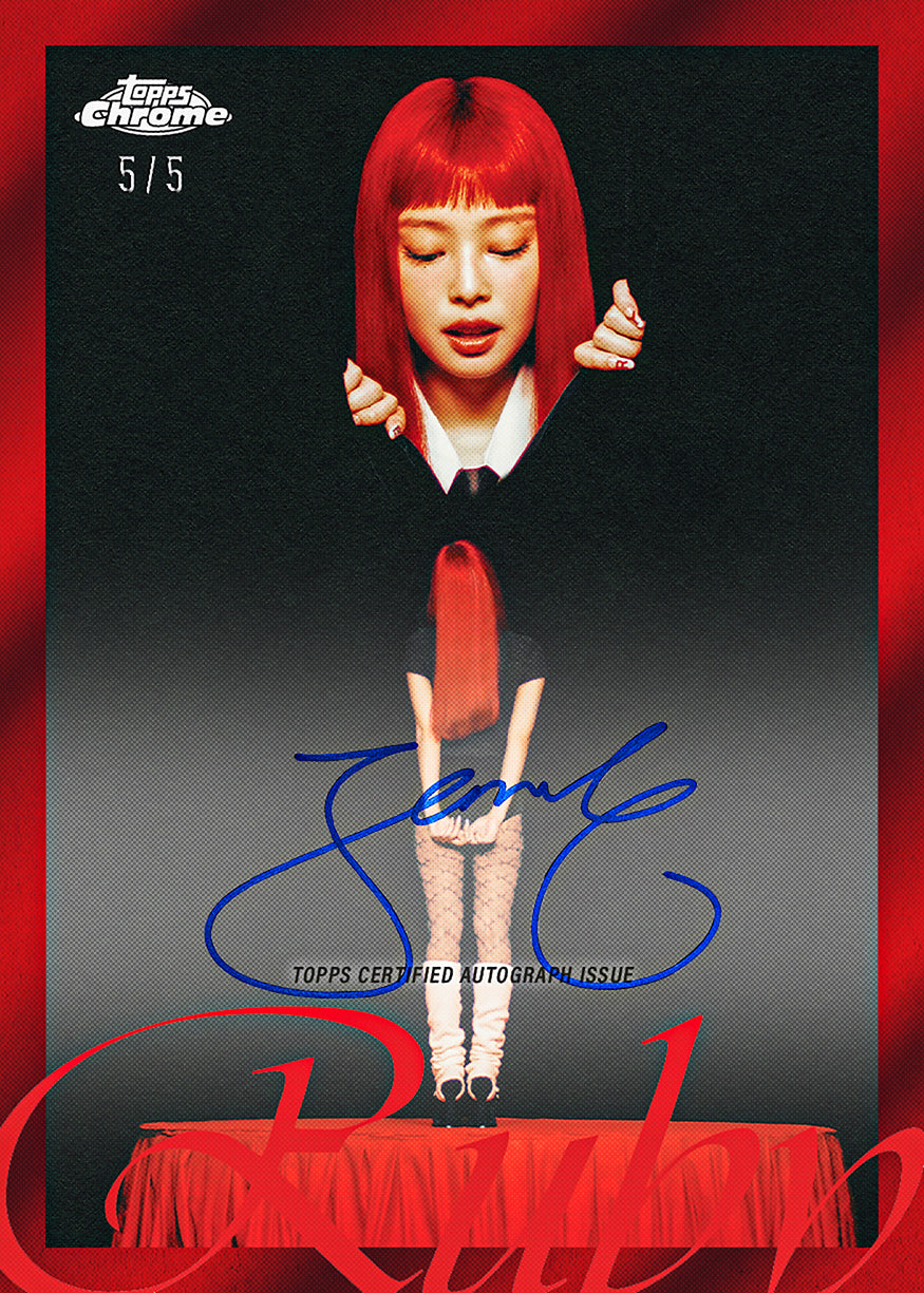 2026 Topps Chrome x Jennie Autograph Card