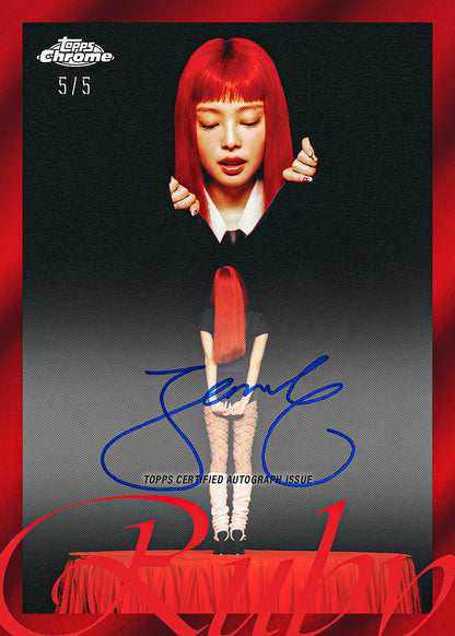 2026 Topps Chrome x Jennie Autograph Card