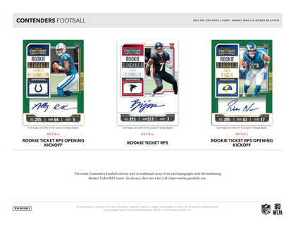 2023 Panini Contenders Football Hobby Mega Box