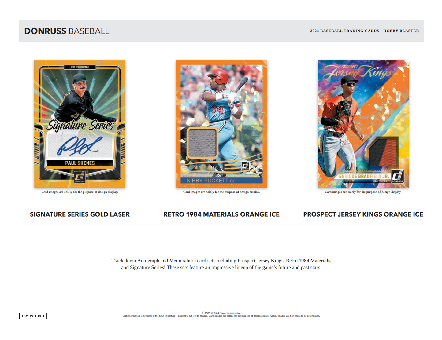 2024 Panini Donruss Baseball Hobby Blaster Box