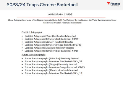 2023-24 Topps Chrome Basketball Value Box