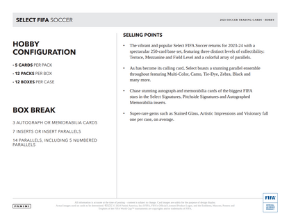 2023-24 Panini Select FIFA Soccer Hobby Box