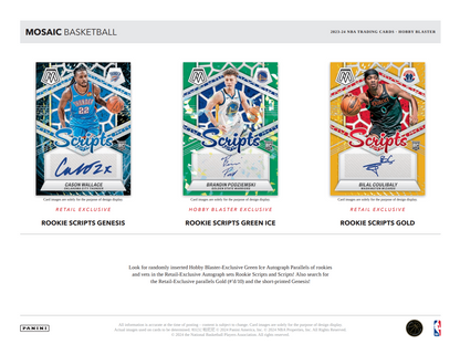 2023-24 Panini Mosaic Basketball Hobby Blaster Box