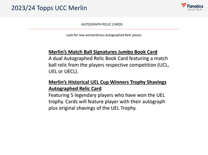 2023-24 Topps Merlin UEFA Club Competitions Soccer Value Box