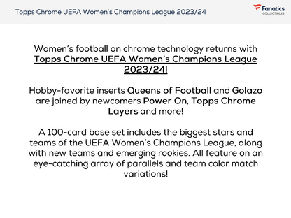 2023-24 Topps Chrome UEFA Women's Champions League Value Box