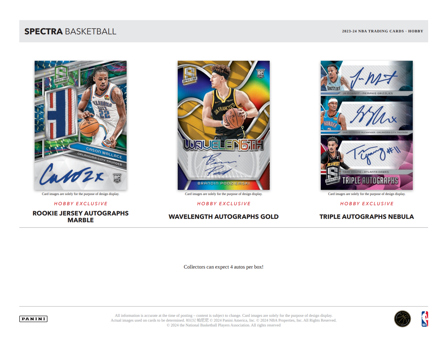 2023-24 Panini Spectra Basketball Hobby Box