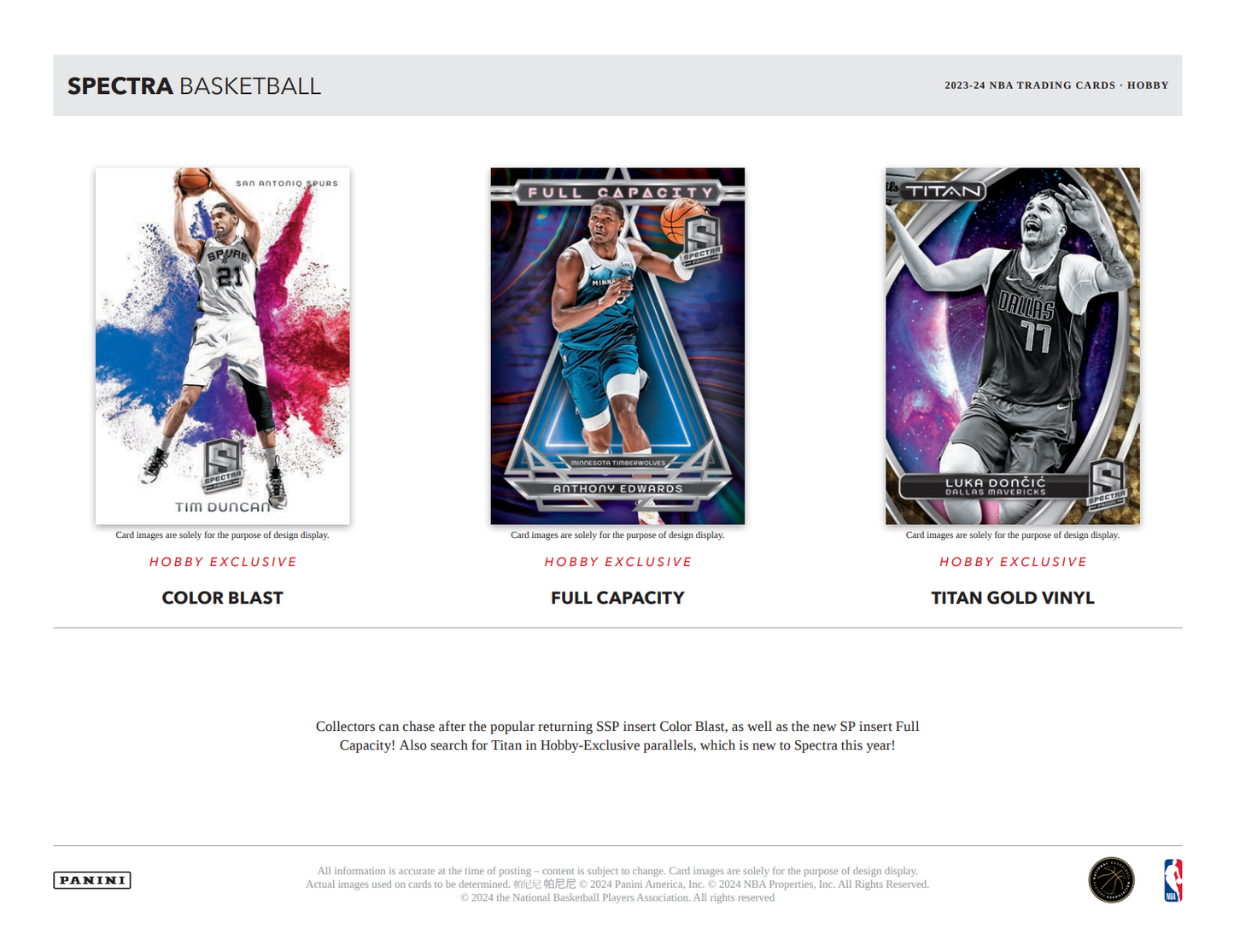 2023-24 Panini Spectra Basketball Hobby Box