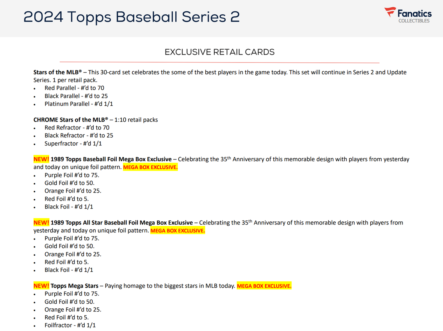 2024 Topps Series 2 Baseball Monster Box