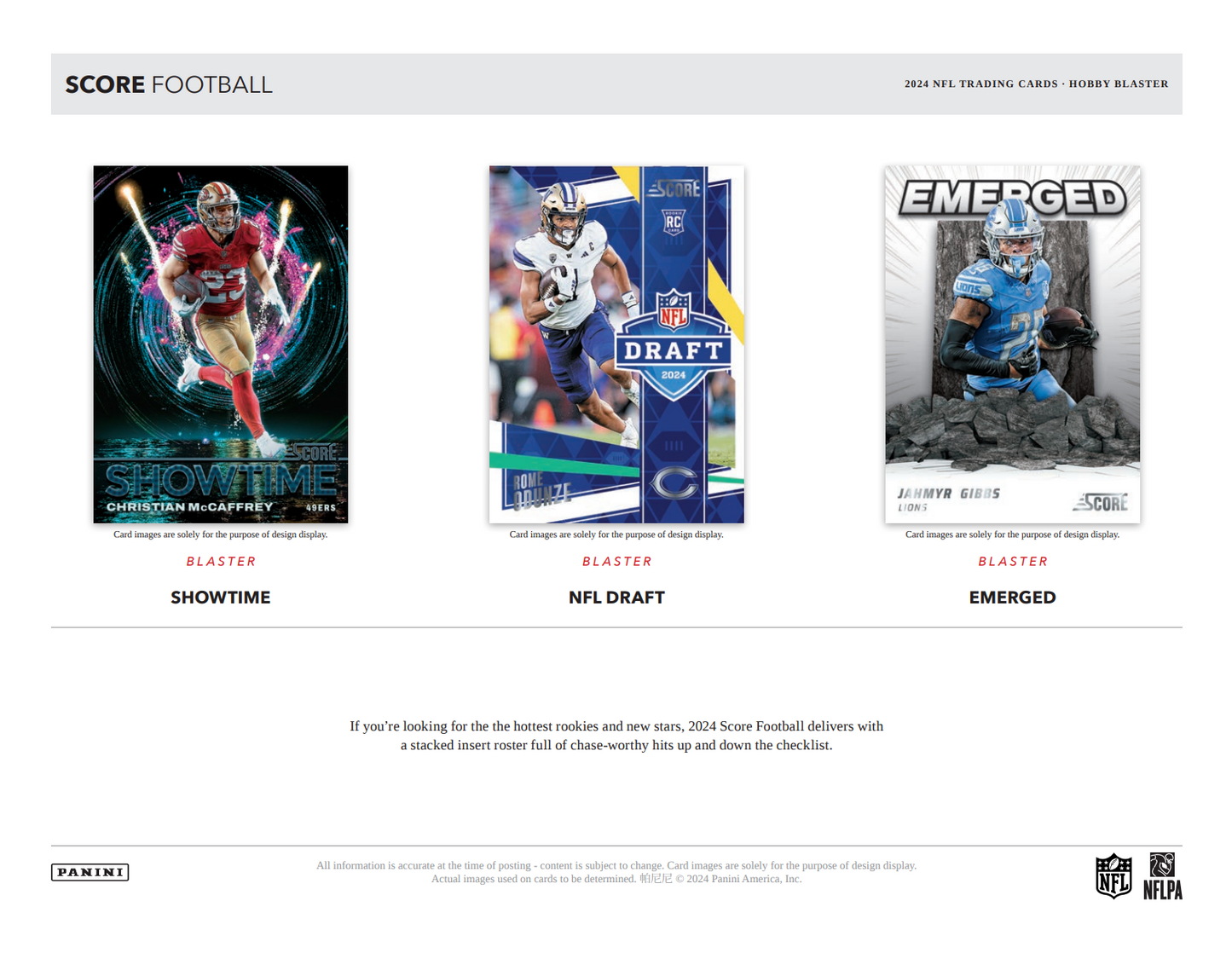 2024 Panini Score Football Hobby Blaster Box