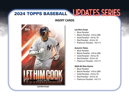 2024 Topps Update Baseball 14-Card Retail Pack