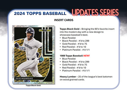 2024 Topps Update Baseball 14-Card Retail Pack