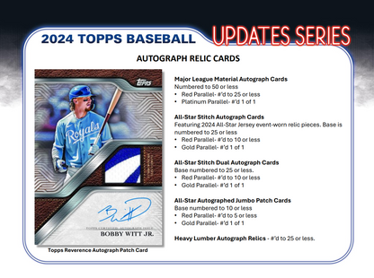 2024 Topps Update Baseball 14-Card Retail Pack