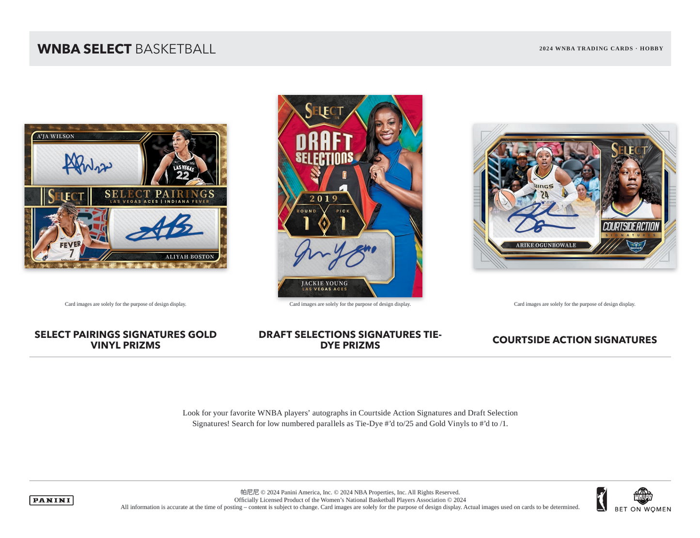 2024 Panini Select WNBA Basketball Hobby Box