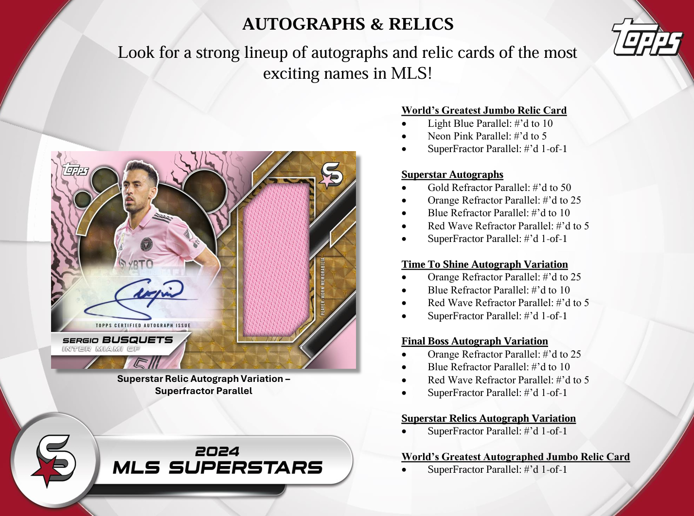 2024 Topps MLS Superstars Hobby Box