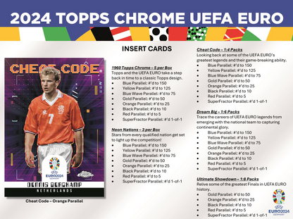 2023-24 Topps Chrome UEFA EURO Soccer Hobby Box