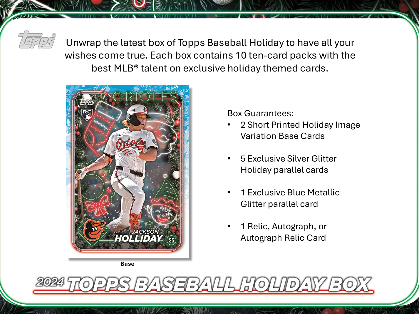 2024 Topps Holiday Baseball Mega Box