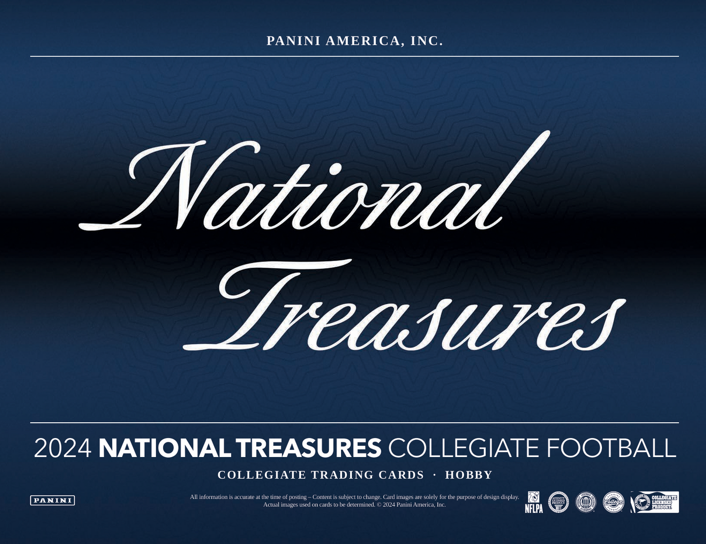 2024 Panini National Treasures Collegiate Football Hobby Box