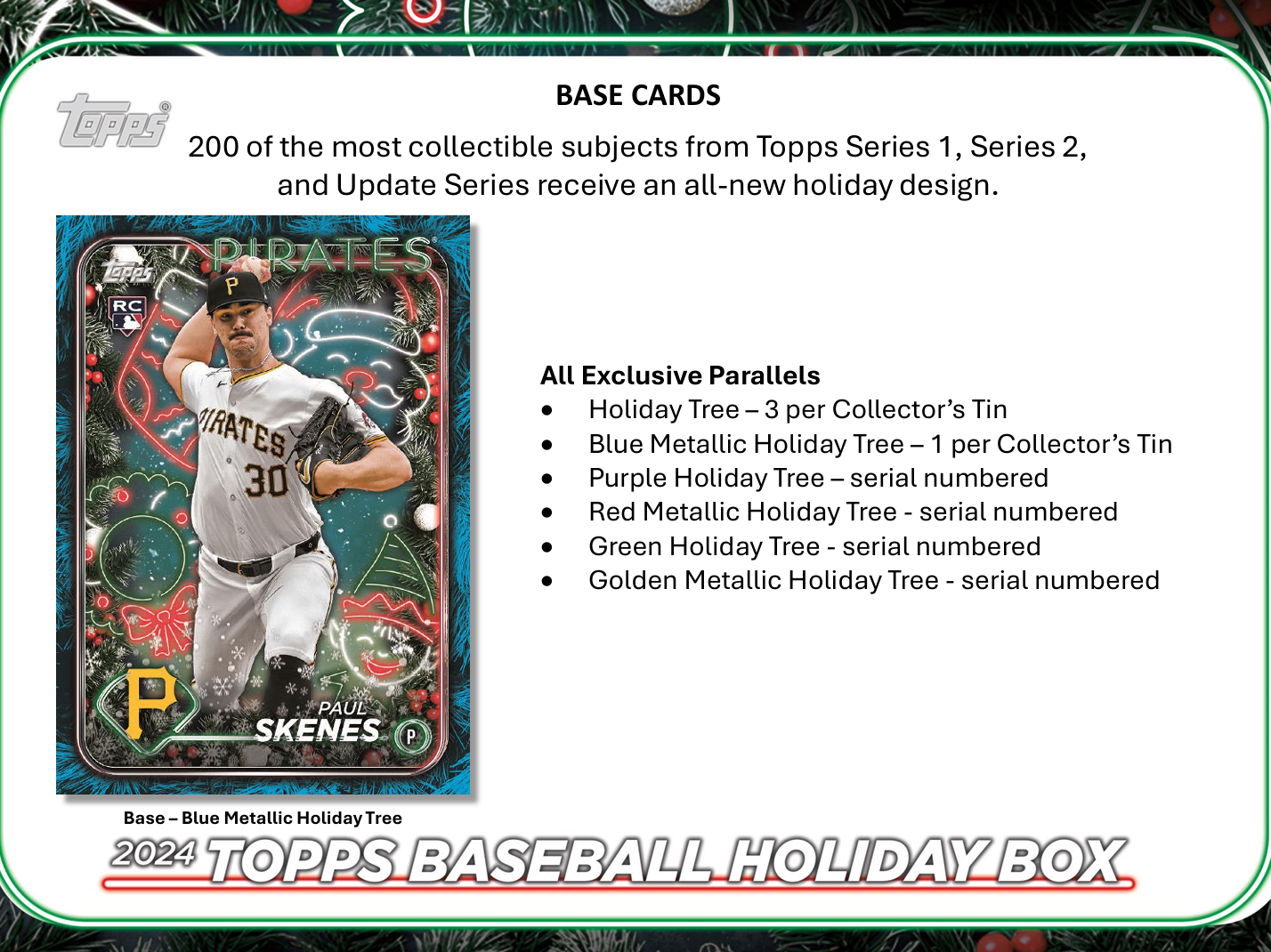 2024 Topps Holiday Baseball Tin