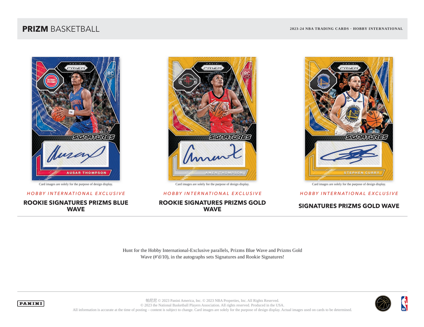 2023-24 Panini Prizm Basketball Hobby International Box