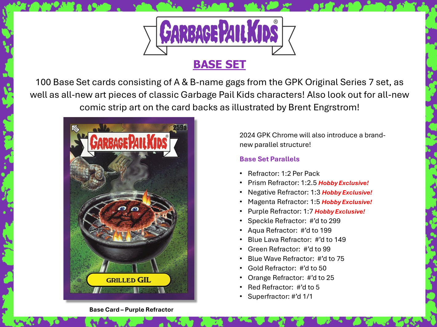 2024 Topps Chrome Garbage Pail Kids 