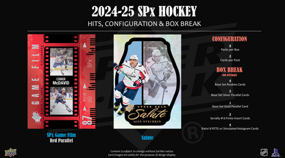 2024-25 Upper Deck SPx Hockey Hobby Box