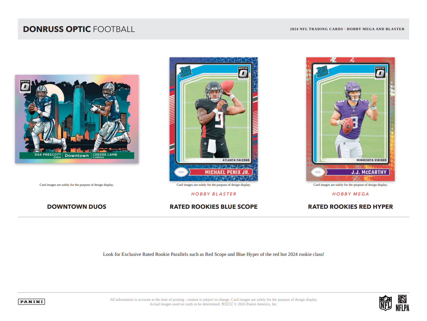 2024 Panini Donruss Optic Football Hobby Blaster Box