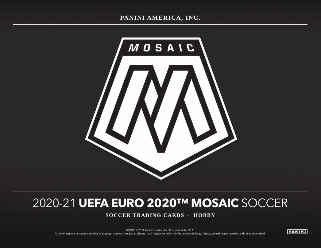 2020-21 Panini Mosaic UEFA Euro Soccer Hobby Box