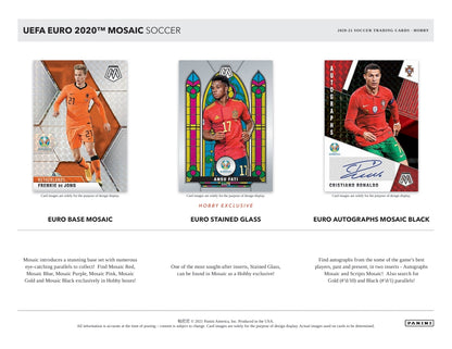 2020-21 Panini Mosaic UEFA Euro Soccer Hobby Box