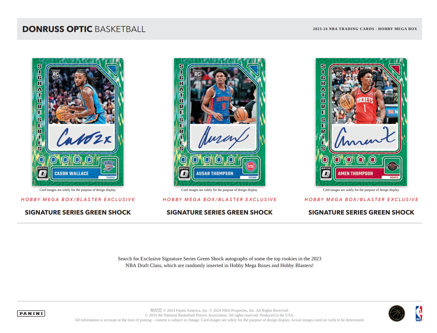 2023-24 Panini Donruss Optic Basketball Hobby Mega Box