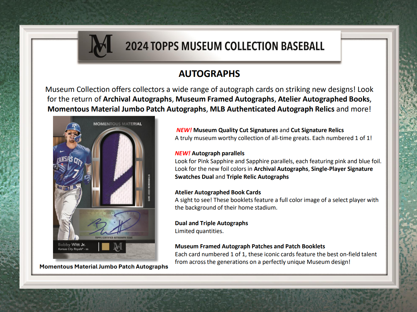 2024 Topps Museum Collection Baseball Hobby Box