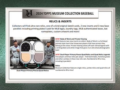 2024 Topps Museum Collection Baseball Hobby Box