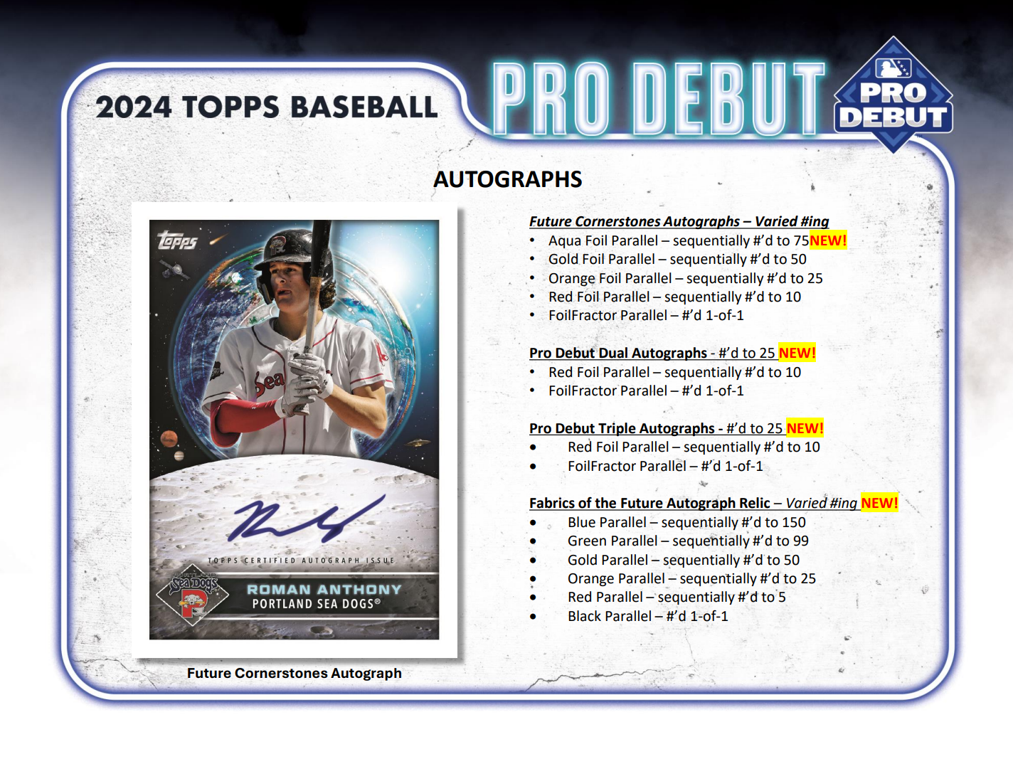 2024 Topps Pro Debut Baseball Hobby Box