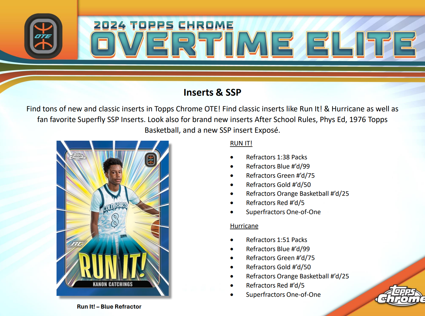 2023-24 Topps Chrome Overtime Elite Basketball Hobby Box